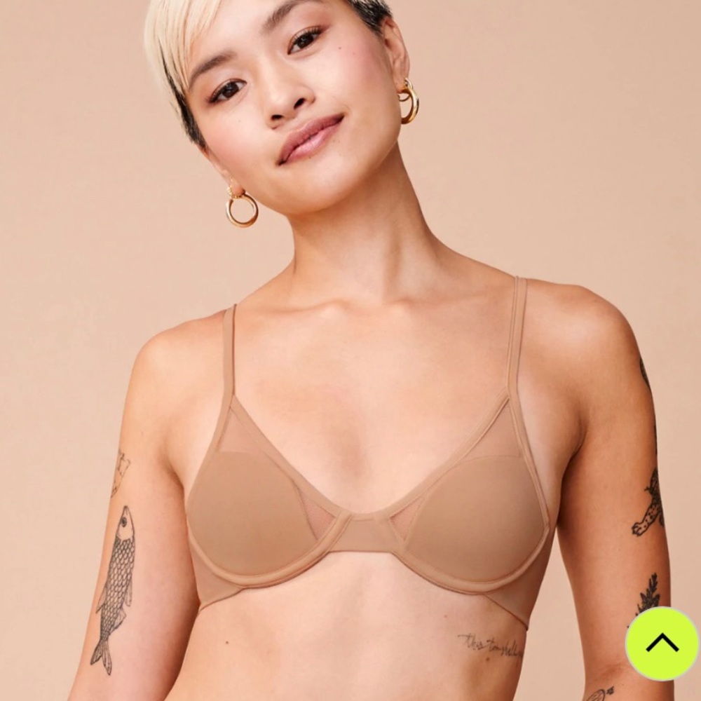 Mesh All You Bra, 34B, Never Worn, Pepper